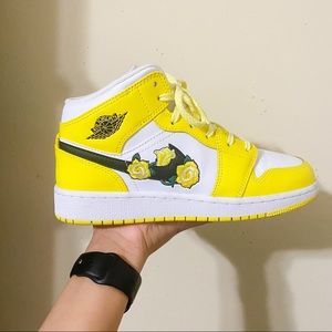 Jordan 1 Mid Floral GS